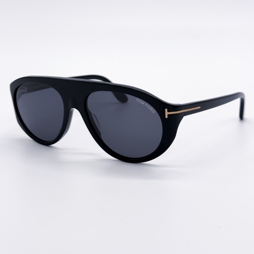 NEW TOM FORD TF1001 01A BLACK UNISEX SUNGLASSES REX-02 FT1001/S TOM FORD EYEWEAR - Picture 5 of 9